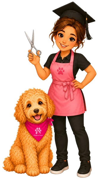 Grooming academy - certified groomer with doodle